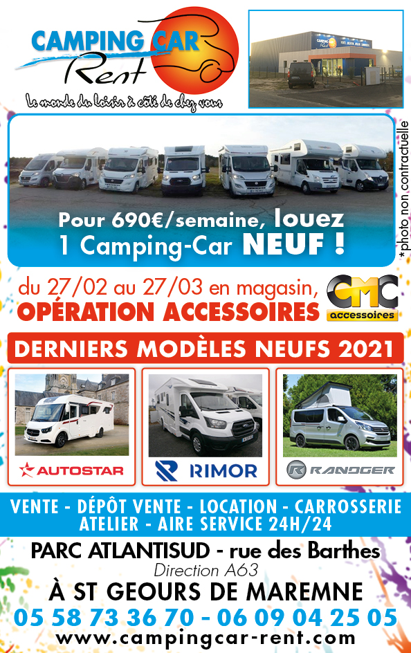 Campingcar Rent VENTES NEUFS OCCASIONS ATELIER REPARATION MONTAGE
